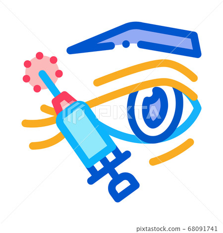 eyelid surgery local anesthesia icon vector outline illustration eyelid surgery local anesthesia icon vector outline illustration 68091741