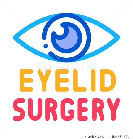eyelid surgery icon vector outline illustration eyelid surgery icon vector outline illustration 68091742