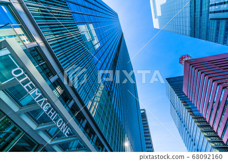 Tokyo cityscape in Japan I want Otemachi One = August 3 68092160