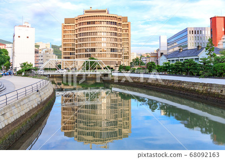 從長崎市出島表參橋看的出島橋 68092163