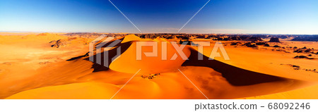 Sunset view to Tin Merzouga dune at Tassili nAjjer 68092246