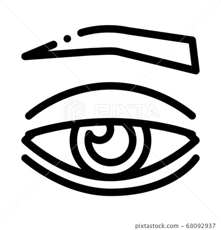 eyelid medical problem icon vector outline... - Stock Illustration ...