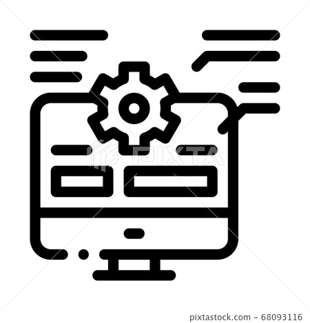 web site technician characteristics icon vector outline illustration web site technician characteristics icon vector outline illustration 68093116