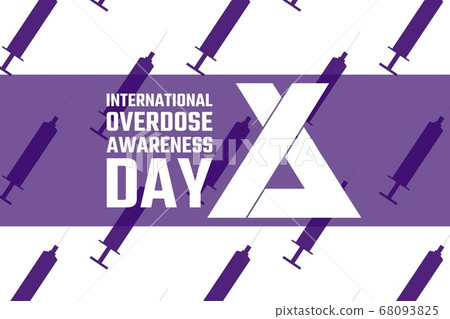 International Overdose Awareness Day. August 31. Holiday concept. Template for background, banner 68093825