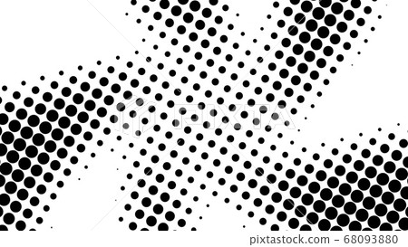 Half tone of many dots, computer generated abstract background, 3D render backdrop with optical illusion effect 68093880