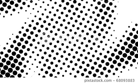 Half tone of many dots, computer generated abstract background, 3D render backdrop with optical illusion effect 68093883