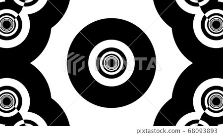 Black and white stripes. Computer generated abstract background, 3D render 68093893