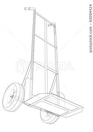 Outline delivery trolley or hand truck Outline delivery trolley or hand truck 68094424