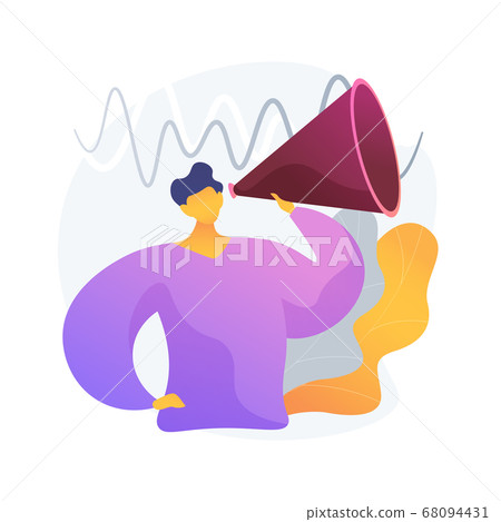 Climate data share and use abstract concept vector illustration. 68094431