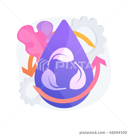 Water consumption abstract concept vector... - Stock Illustration ...