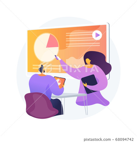 Digital presentation abstract concept vector illustration. Digital presentation abstract concept vector illustration. 68094742