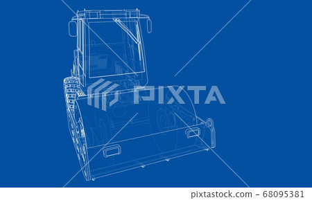Construction machine. Asphalt compactor 68095381