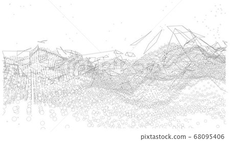 background consisting of dots and lines background consisting of dots and lines 68095406