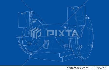 Outline electric grindstone 68095743