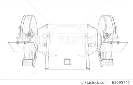Outline electric grindstone 68095745