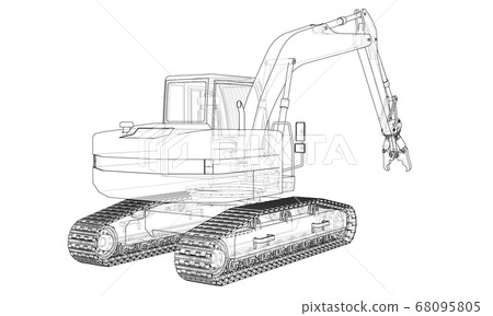 Outline sloopkraan concept Outline sloopkraan concept 68095805