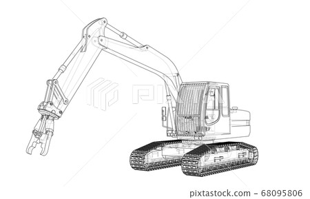 Outline sloopkraan concept Outline sloopkraan concept 68095806