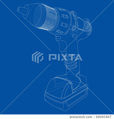 Electric cordless screwdriver 68095807