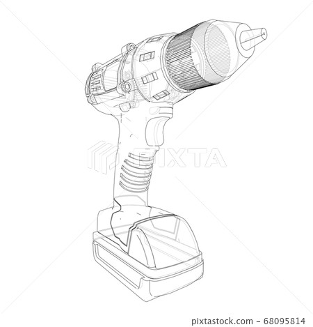 Electric cordless screwdriver 68095814