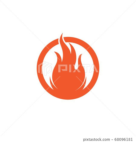 flame icon fire vector design - Stock Illustration [68096181] - PIXTA