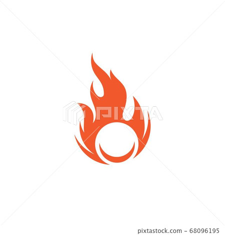 flame icon fire vector design - Stock Illustration [68096195] - PIXTA