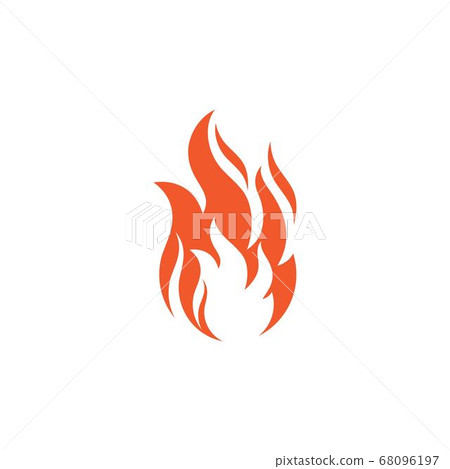 flame icon fire vector design - Stock Illustration [68096197] - PIXTA