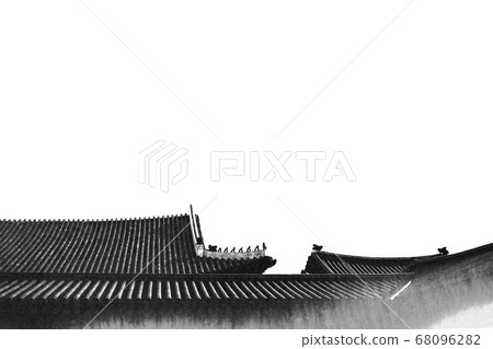 Korean traditional calligraphy background, Chuseok, watercolor background 68096282