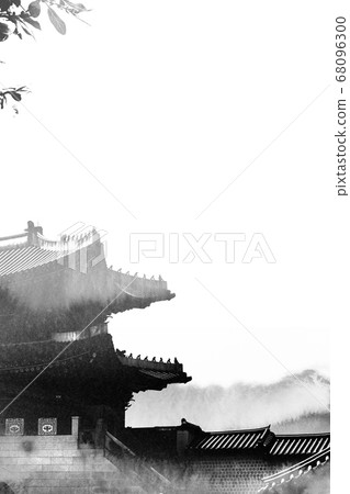 Korean traditional calligraphy background, Chuseok, watercolor background Korean traditional calligraphy background, Chuseok, watercolor background 68096300