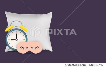 Good Night Abstract Background with Funny Sleeping - Stock Illustration ...