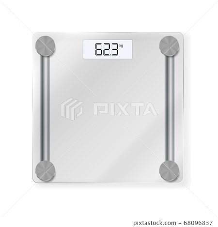 Electronic floor scales icon for measuring human 68096837