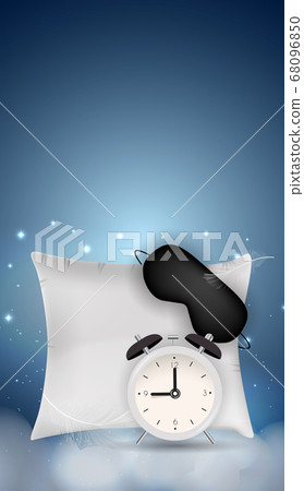 Good Night Abstract Background with Sleeping Mask, 68096850
