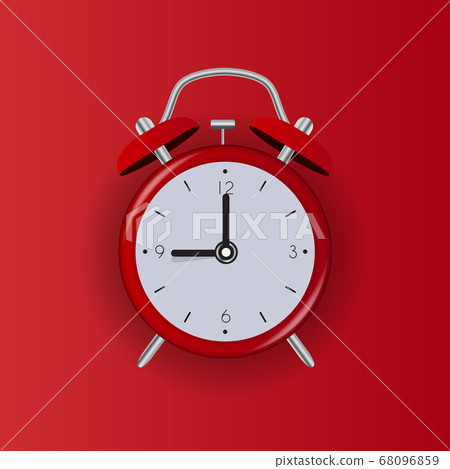 Alarm Clock Icon Isolated on white background. - Stock Illustration ...