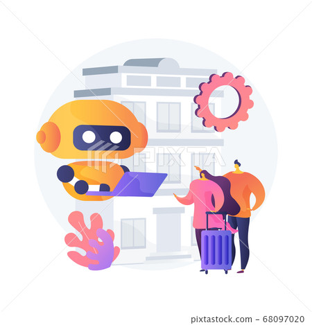 Smart hospitality industry abstract concept vector illustration. Smart hospitality industry abstract concept vector illustration. 68097020