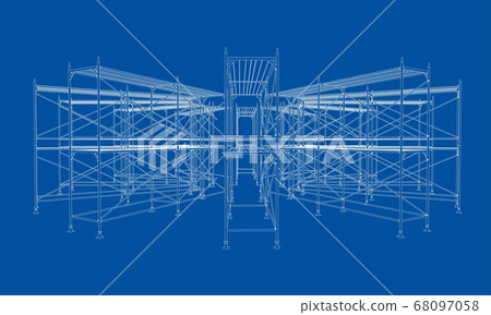 Drawing or sketch of a large shelves 68097058