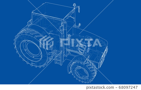Farm Tractor Concept 68097247