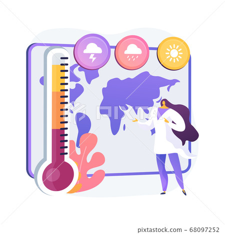 Meteorology abstract concept vector illustration. Meteorology abstract concept vector illustration. 68097252