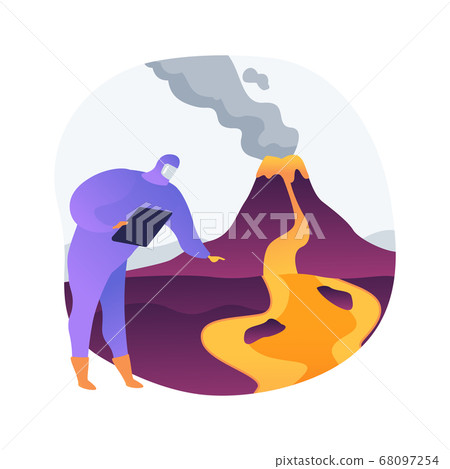 Volcanology abstract concept vector illustration. 68097254