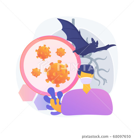 Novel coronavirus nCoV abstract concept vector illustration. 68097650