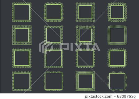 Elegant Lace Borders Frames laser cut Elegant Lace Borders Frames laser cut 68097656