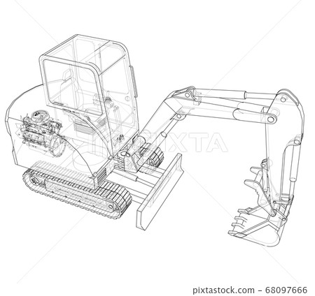 Sketch of Small Treactor with Actor 68097666