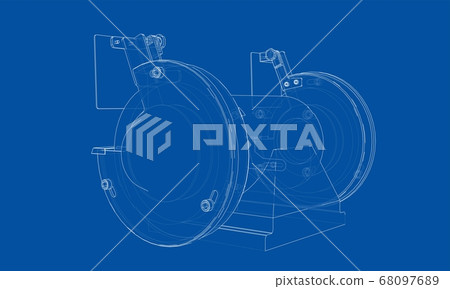 Outline electric grindstone 68097689