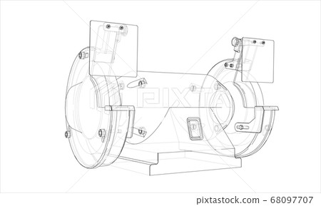 Outline electric grindstone 68097707