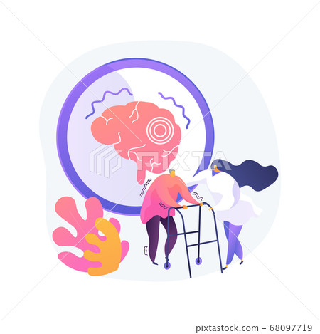 Parkinson disease abstract concept vector illustration. Parkinson disease abstract concept vector illustration. 68097719