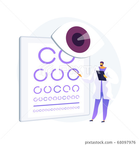 Vision screening abstract concept vector illustration. Vision screening abstract concept vector illustration. 68097976