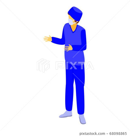 Nurse icon, isometric style Nurse icon, isometric style 68098865