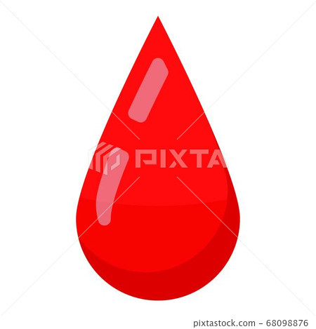 Blood drop icon, isometric style Blood drop icon, isometric style 68098876