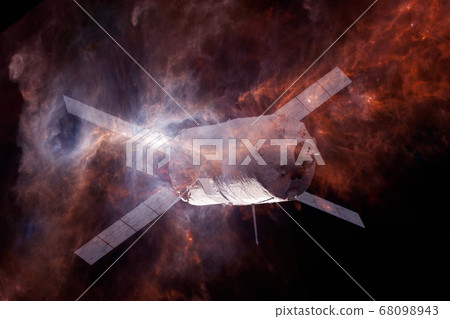 Spacecraft Launch Into Space. Elements of this image furnished by NASA. Spacecraft Launch Into Space. Elements of this image furnished by NASA. 68098943
