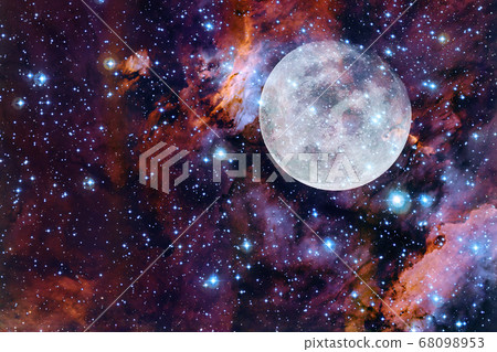 Moon. Solar system. Elements of this image furnished by NASA. Moon. Solar system. Elements of this image furnished by NASA. 68098953