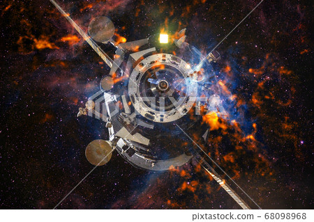 Spacecraft Launch Into Space. Elements of this image furnished by NASA. Spacecraft Launch Into Space. Elements of this image furnished by NASA. 68098968