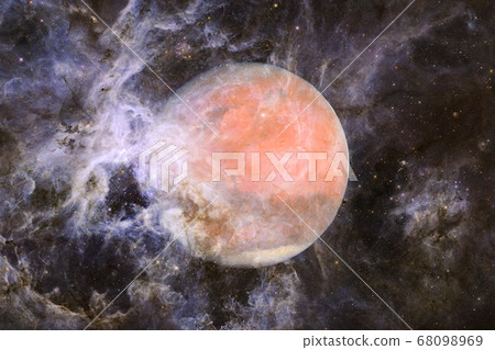 Planet Mars. Solar system. Elements of this image furnished by NASA. 68098969